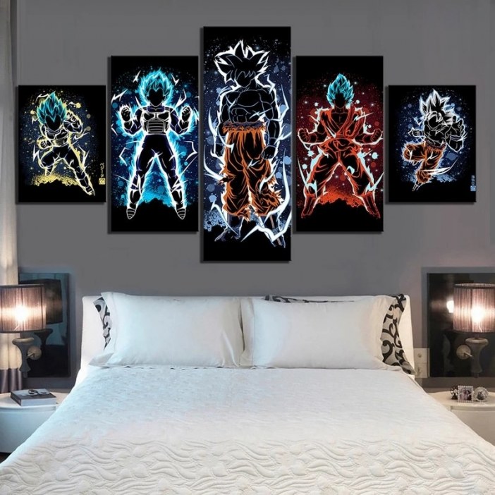 Tableau pouvoirs Dragon ball Z Tableau Geek Tableau Dragon Ball Z couleur: Multicolore