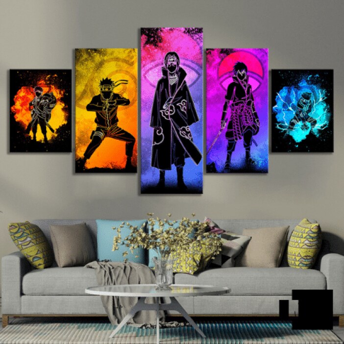Tableau pouvoirs Naruto Tableau Geek Tableau Naruto taille: S|M