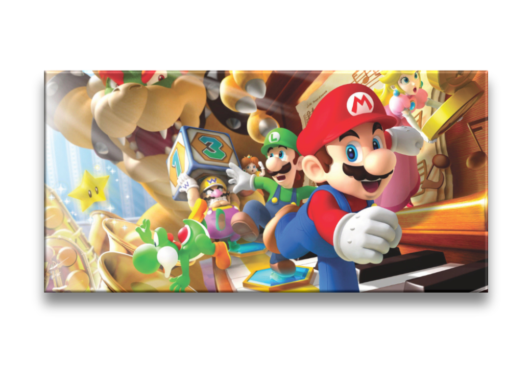 Tableau mario s’enfuyant de bowser Tableaux originaux Tableau Geek Tableau Super Mario taille: XXS|XS|S|M|L|XL|XXL
