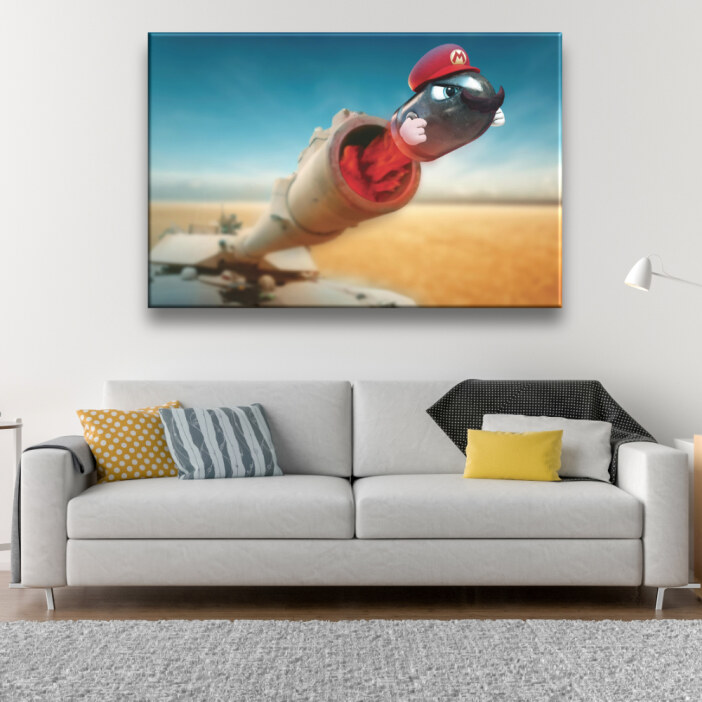 Tableau Canon Super Mario Tableaux originaux Tableau Geek Tableau Super Mario taille: XXS|XS|S|M|L|XL|XXL