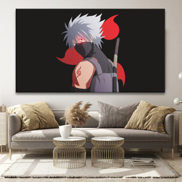 Tableau Manga Kakashi Tableau Geek Tableau Manga Tableau Naruto taille: XXS|XS|S|M|L|XL|XXL