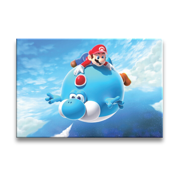 Tableau Mario et Yoshi en vol Tableaux originaux Tableau Geek Tableau Super Mario taille: XXS|XS|S|M|L|XL|XXL