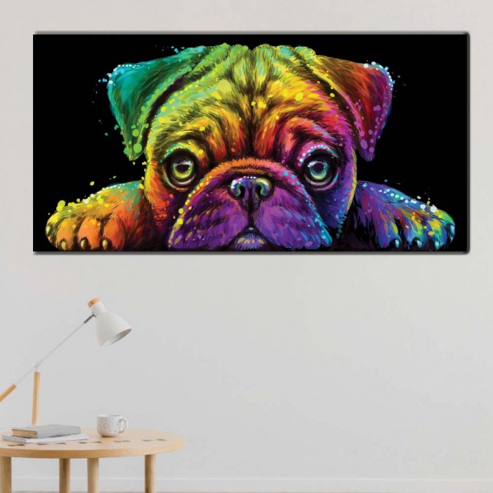 Tableau chien pop art taille: XXS|XS|S|M|L|XL|XXL