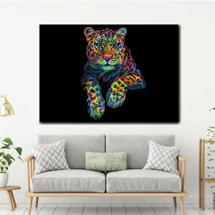 Tableau léopard pop art taille: XS|S|M|L|XL|XXL