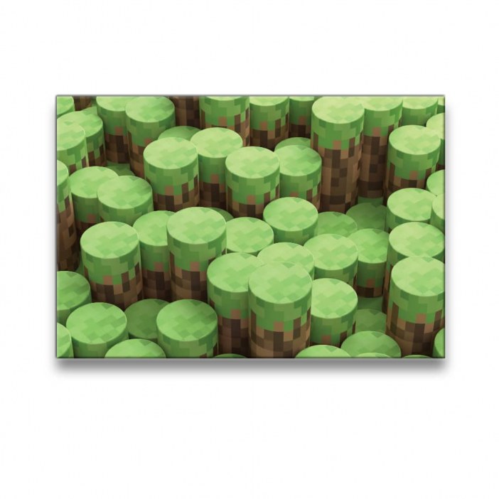 Tableau minecraft forêt Tableau Pop Art Tableau Geek Tableau Minecraft taille: XS|S|M|L|XL|XXL