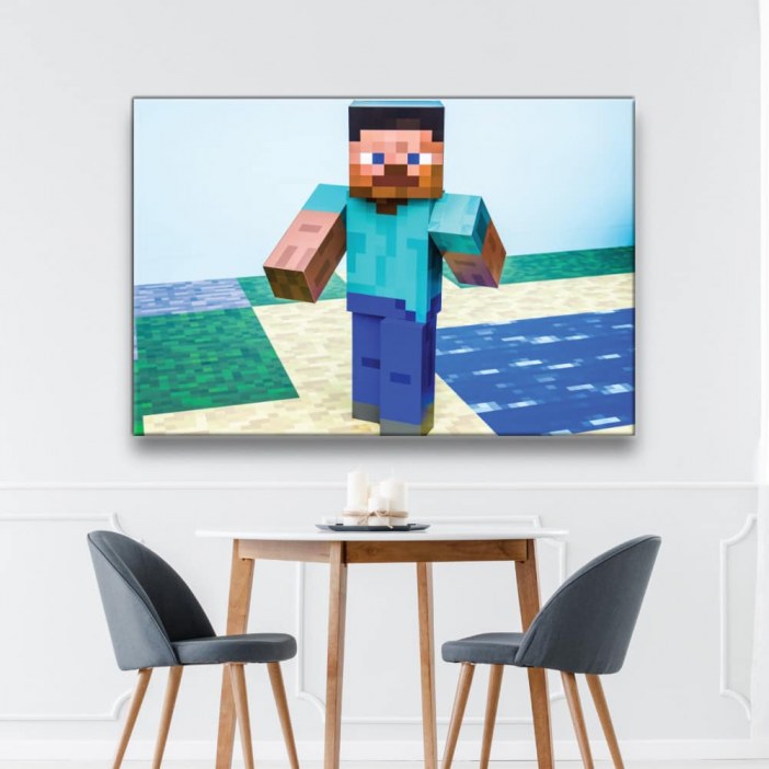 Tableau minecraft personnage pixélisé Tableau Animaux Tableau Pop Art taille: XS|S|M|L|XL|XXL