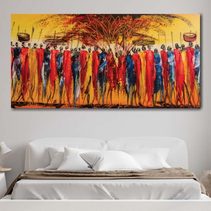 Tableau tribu africaine