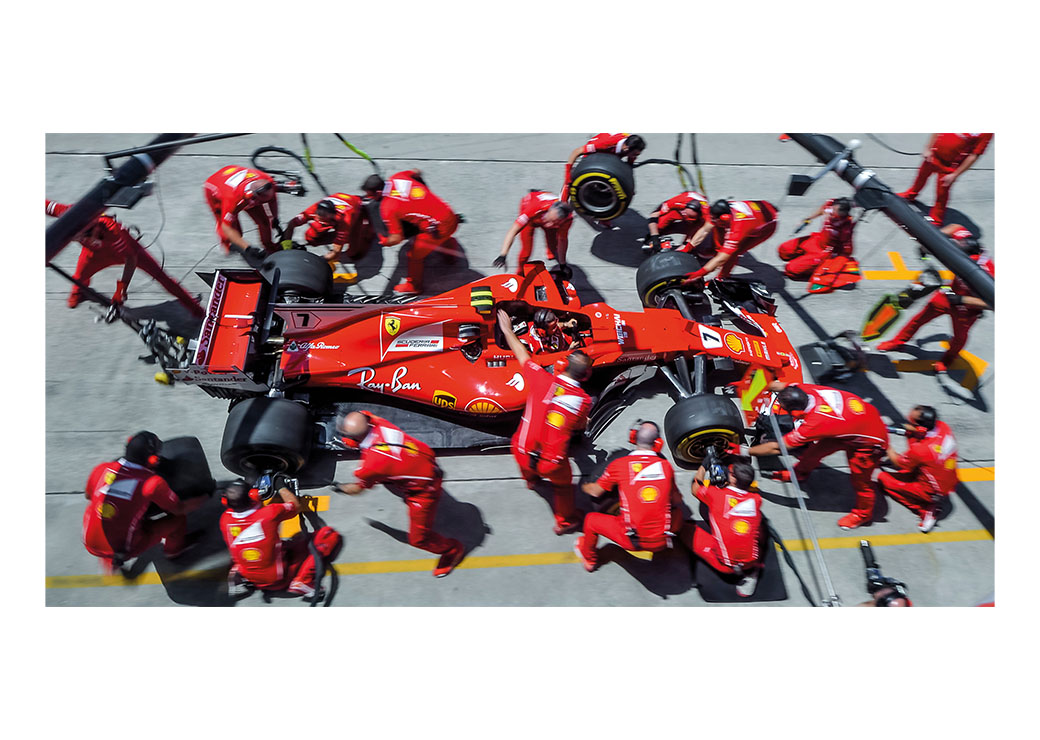 Tableau Ferrari course Grand Prix