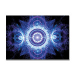 Tableau Mandala incandescent bleu et violet Tableau Mandala Tableau Zen format: Horizontal