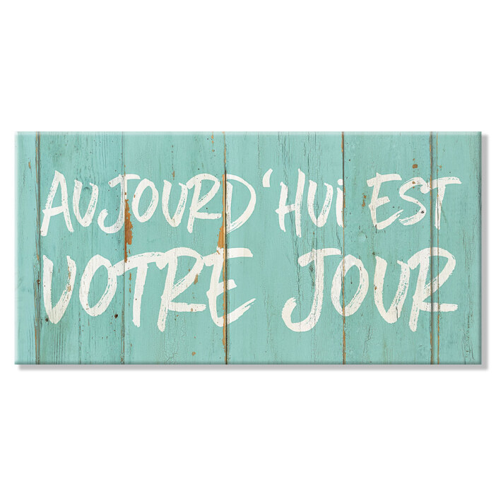 tableau motivation bleu aujourd'hui est vote jour