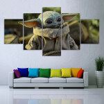 Tableau maitre Yoda héros du film légendaire Star Wars