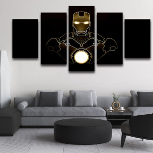 Tableau sombre de Iron Man de l'univers Marvel